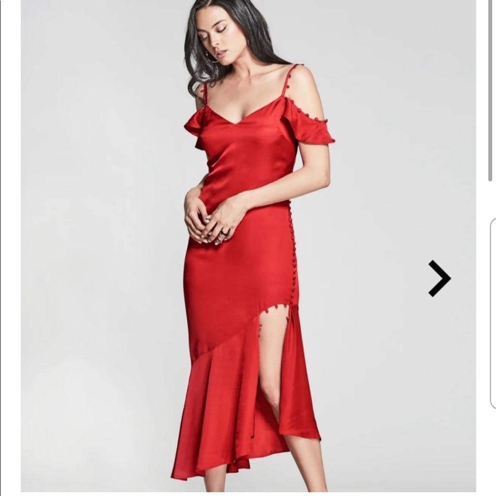Marciano Red Satin Dress (size XS)